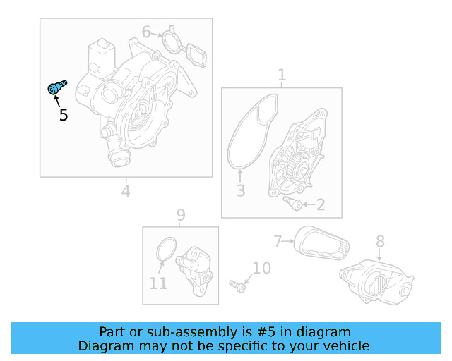 Thermostat Unit Bolt 06K-121-111-P - View 21