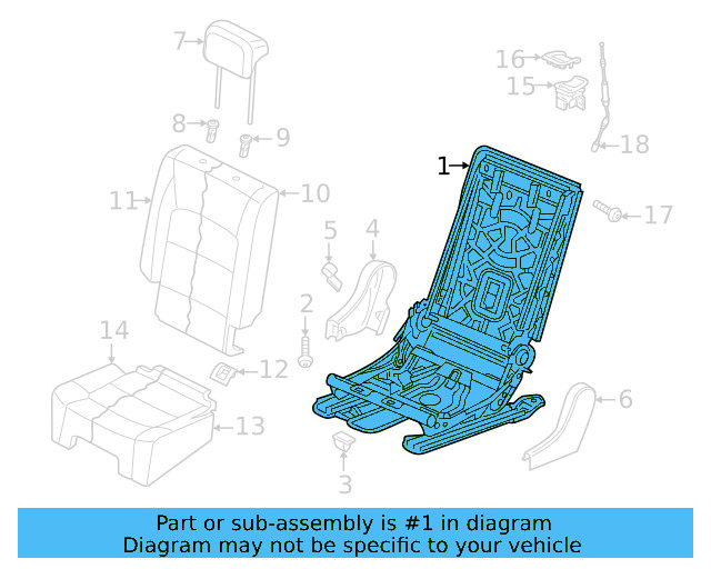 Seat Frame 5NN-885-062-CA9 - View 5