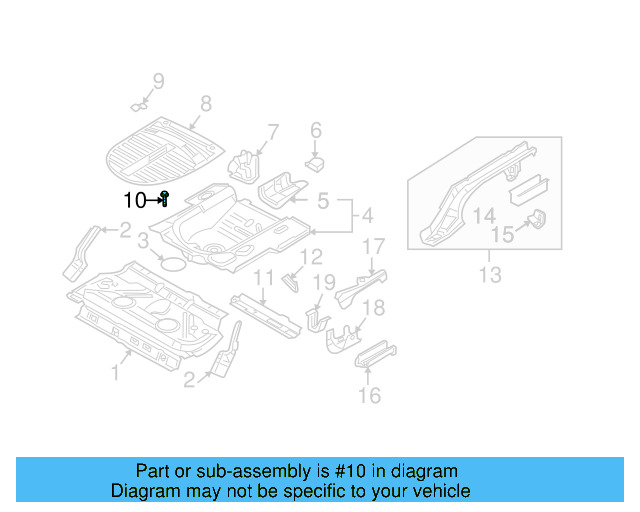 Rail Assembly Reinforced Plate 1J0-803-403 - View 4