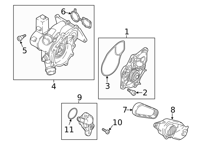 Engine Coolant Outlet Flange 06K-121-132-H - View 2