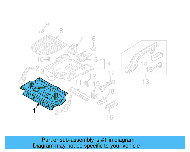 Floor Pan 1J5-813-111-D - View 10