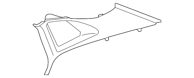 Rear Pillar Trim 11K-867-287-4PK - View 4