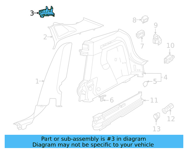 Head Air Bag Guide 11A-880-430-B - View 4