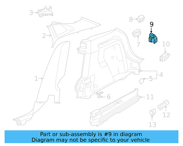Switch 3G0-959-511-B-WHS