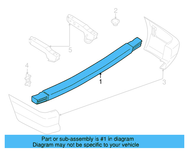 Bumper 701-807-311-E-2BC - View 3
