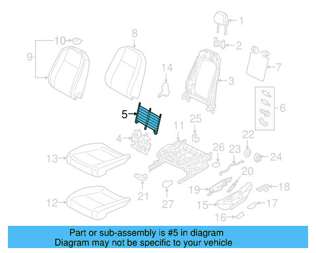 Support Spring 5Q0-881-703-A - View 18