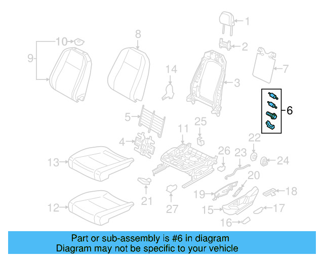 Support Spring Hardware Kit 5QN-898-955 - View 13
