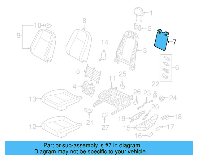 Seat Back Panel 5NA-881-989 - View 30