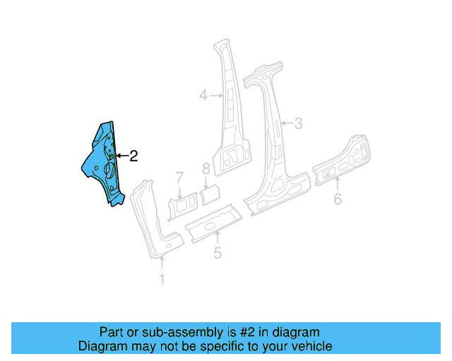 Inner Pillar 3C0-802-124 - View 3