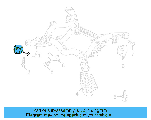 Lower Suspension Cross 7L0-599-035-F - View 4