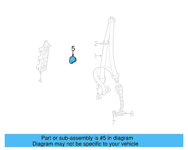 Retractor Assembly Cap 1J0-858-189-C-8YS - View 10
