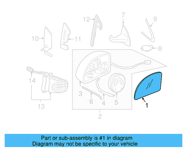 Glass 1C1-857-522-C - View 8