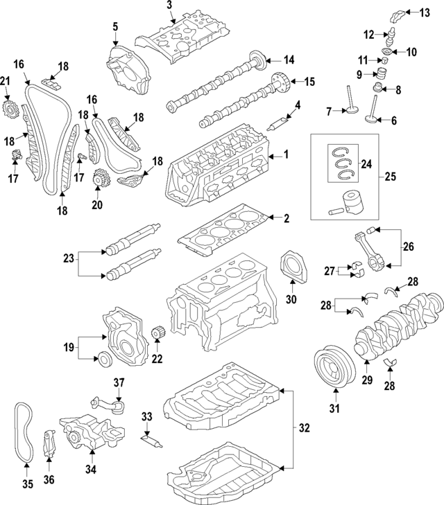 Engine Balance Shaft Chain Tensioner 06H-109-467-AE