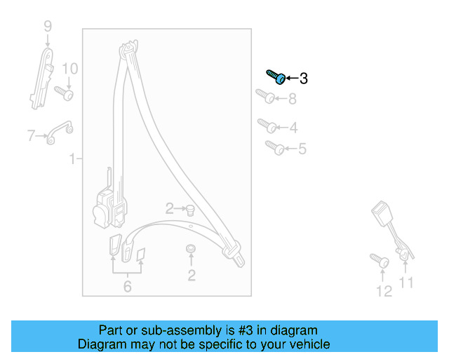 Retractor Assembly Upper Bolt N-989-243-01 - View 61