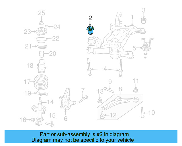 Suspension Cross 7B0-499-035-A - View 3