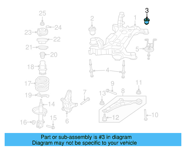 Suspension Cross 7B0-499-035-B - View 3