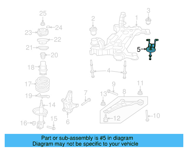 Suspension Cross 7B0-499-308-C - View 3