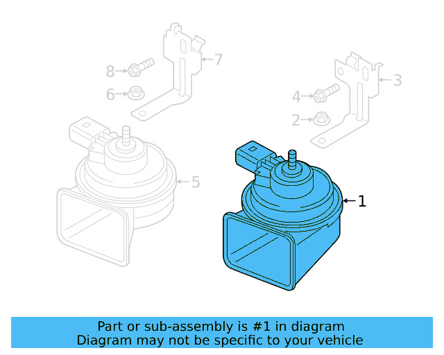 High Note Horn 5Q0-951-223-D - View 9