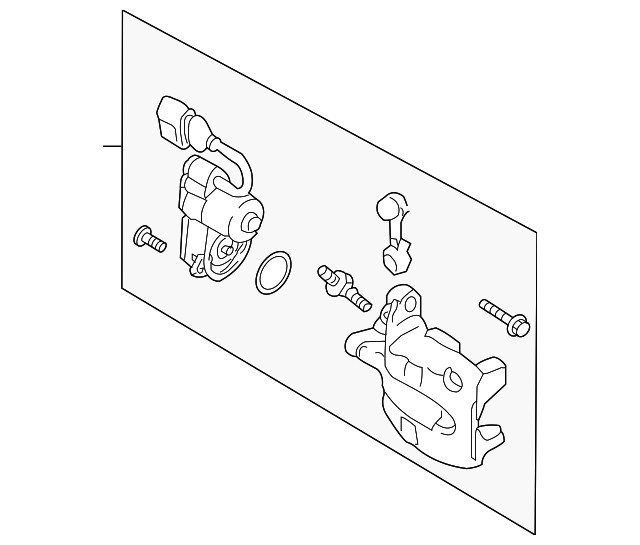 Caliper Assembly 3C0-615-404-H