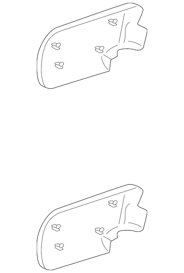 Door Mirror Cover (Unpainted) 3b0857538bgru - View 15