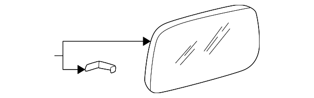 Mirror Glass 1J1-857-522-J - View 2