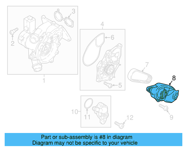 Engine Timing Cover 06L-109-121-B - View 7