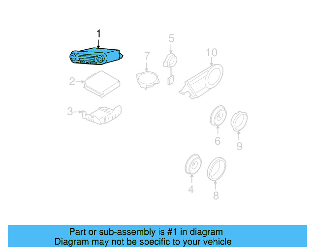AM/FM CD 1C0-035-196-CL - View 3