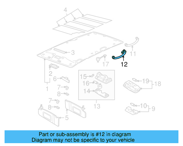 Grip Handle 6N0-857-607-AA-B41