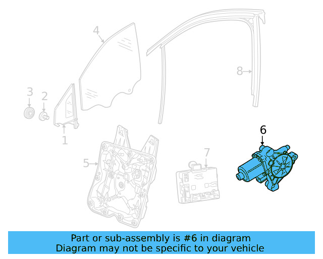 Window Motor 80A-959-812-A - View 7