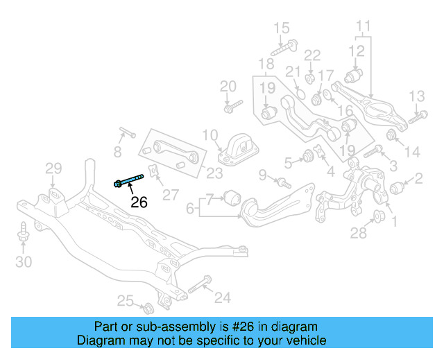 Tie Rod Assembly Mount Bolt N-102-112-02 - View 15