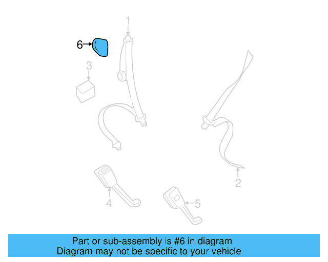 Retractor Assembly Cap 1J0-858-189-D-Y20 - View 6