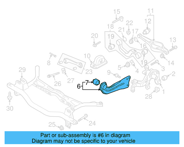 Trailing Arm 1K0-505-224-K - View 15