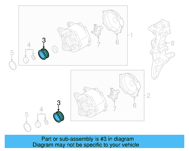 Alternator Pulley 07K-903-119-E - View 19