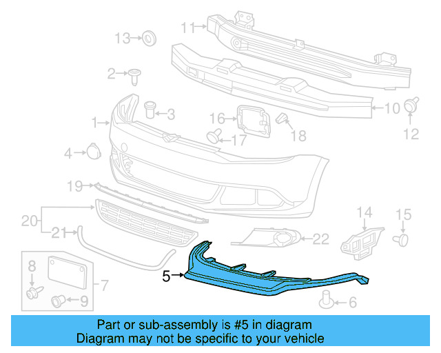 Lower Deflector 5C6-805-903-A-9B9 - View 4