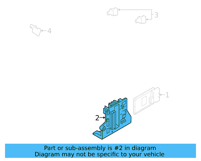 Control Module Mount Bracket 3G0-971-502 - View 3