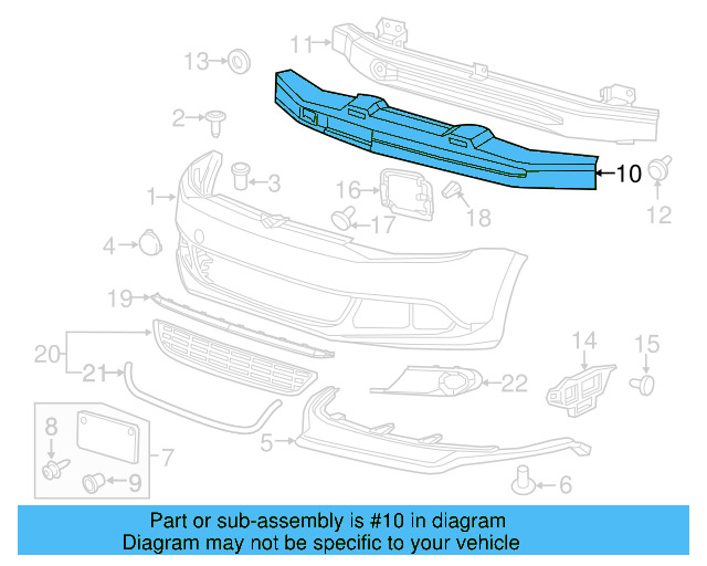Impact Bar 5C6-807-109-B - View 25