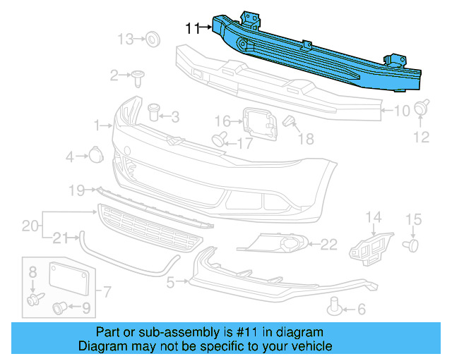 Impact Bar 5K0-807-109-F - View 19