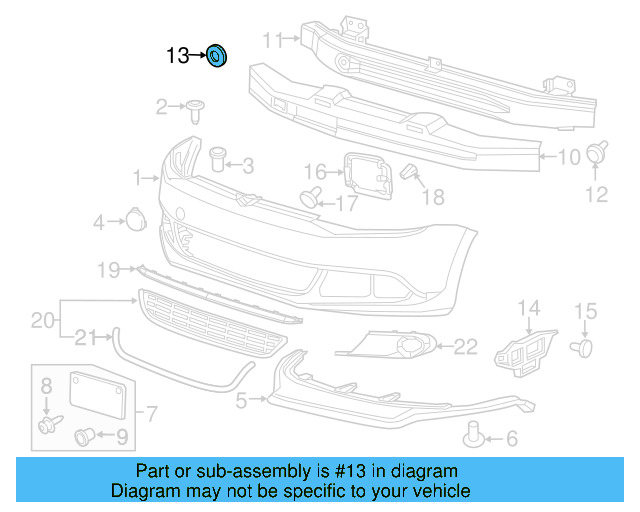 Impact Bar Nut N-905-708-02 - View 6