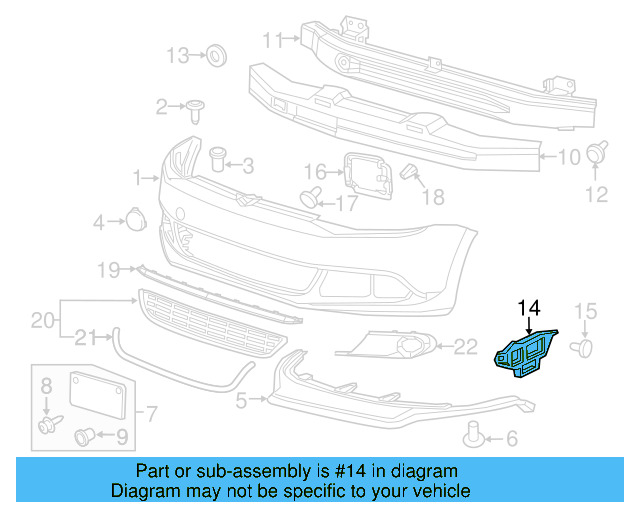 Side Retainer 5C6-807-183 - View 7