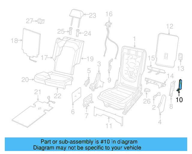 Seat Back Cover 3CN-881-806-R-VJF - View 16