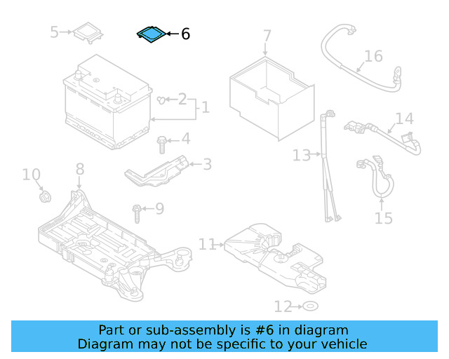 Battery Terminal Cover 5Q0-971-813-A - View 7