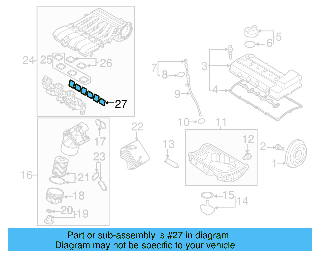 Manifold Gasket 03H-133-237-D - View 23