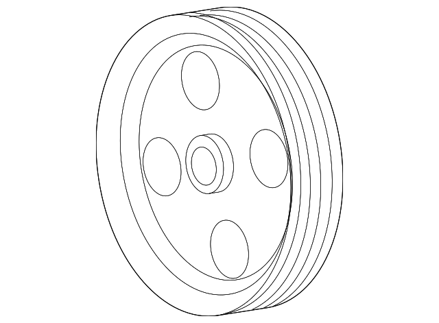 Power Steering Pulley 7B0-145-255 - View 3