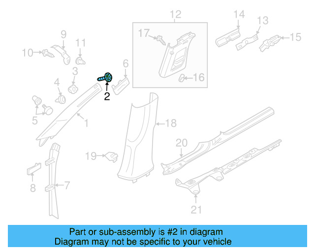 Door Interior Trim Panel Screw N-104-420-03 - View 23