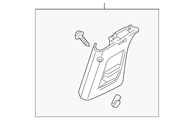 Lower Center Pillar Trim 3C0867297F7G8