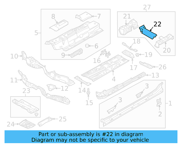 Seat Support 5QA-803-231 - View 2