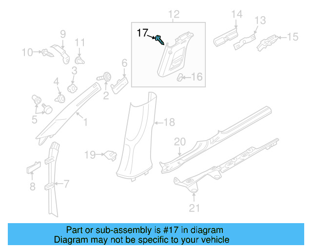Coat Hook 3C0-857-635-Y20 - View 10