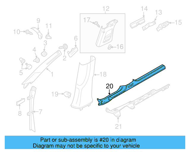Scuff Plate 3C0-853-369-B-9B9 - View 7
