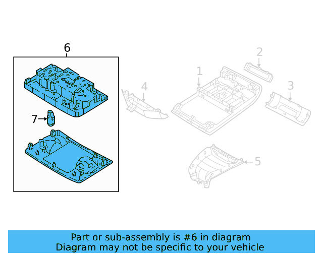 Overhead Lamp 3CN-947-105-QAW - View 7