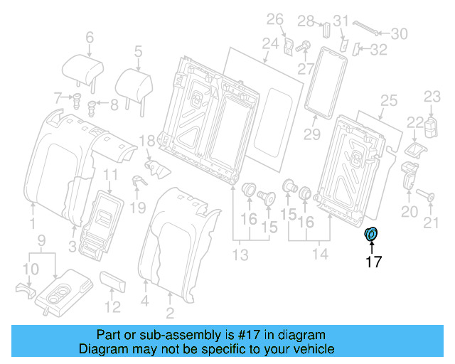 Headrest 5G0-881-903-L-CMQ - View 2